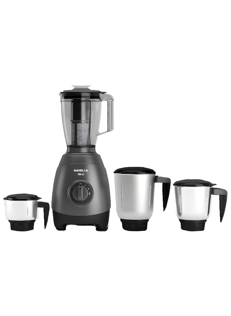Havells Zello 4 Jar 750 watt Mixer Grinder with 1.75Ltr Polycarbonate Jar with Fruit Filter, 21000 RPM, Overload Protector, 2 Yr Product & 5 Yr Motor Warranty (Grey) - Image 1